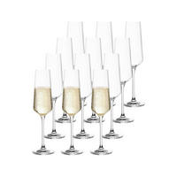 SEKTGLÄSER Puccini transparent 280 ml 12er Set - Transparent, Glas (0.28L) - Leonardo Living