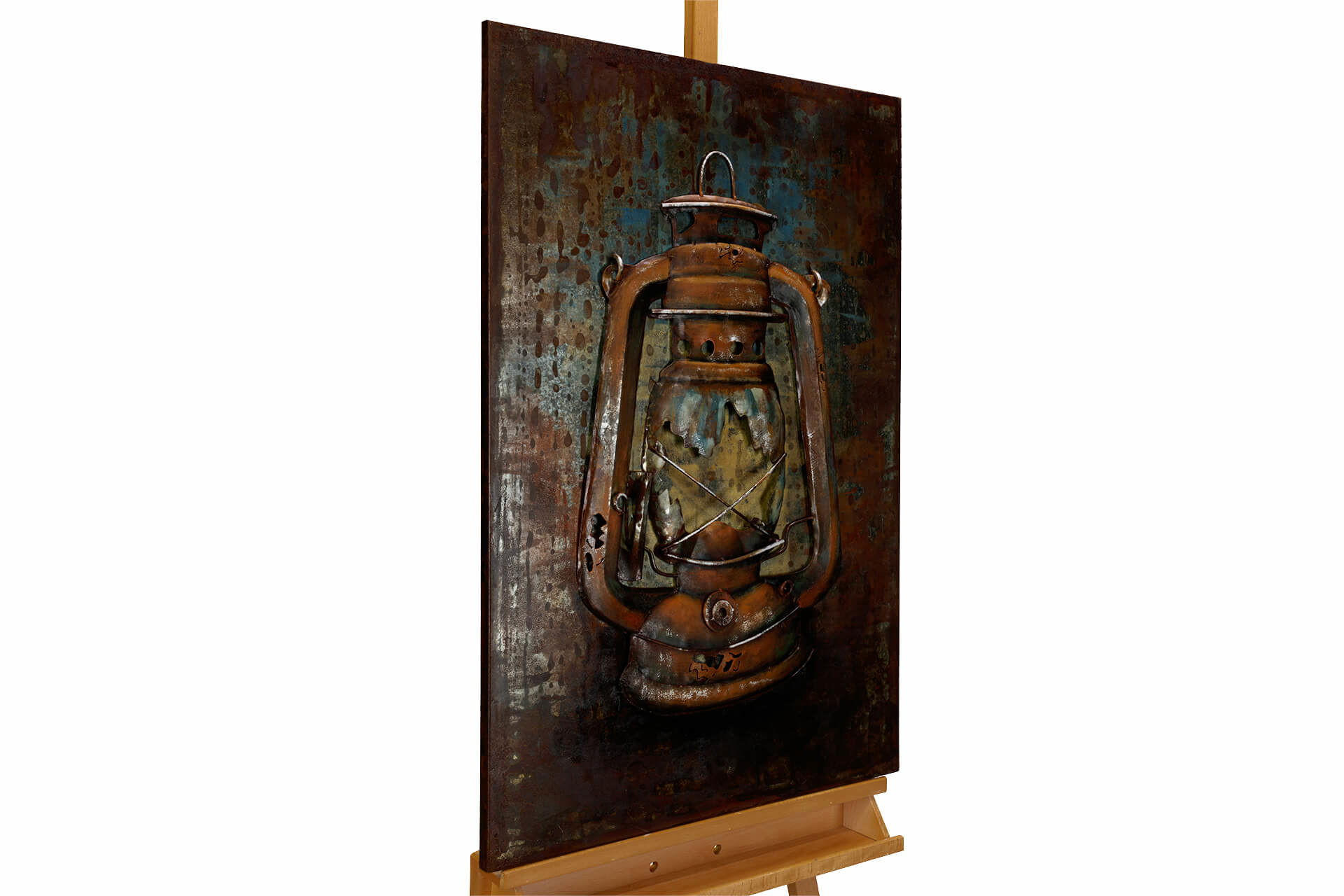 KUNSTLOFT KOVOVÝ OBRAZ ZPĚT DO STARÝCH ČASŮ, 60/90 CM