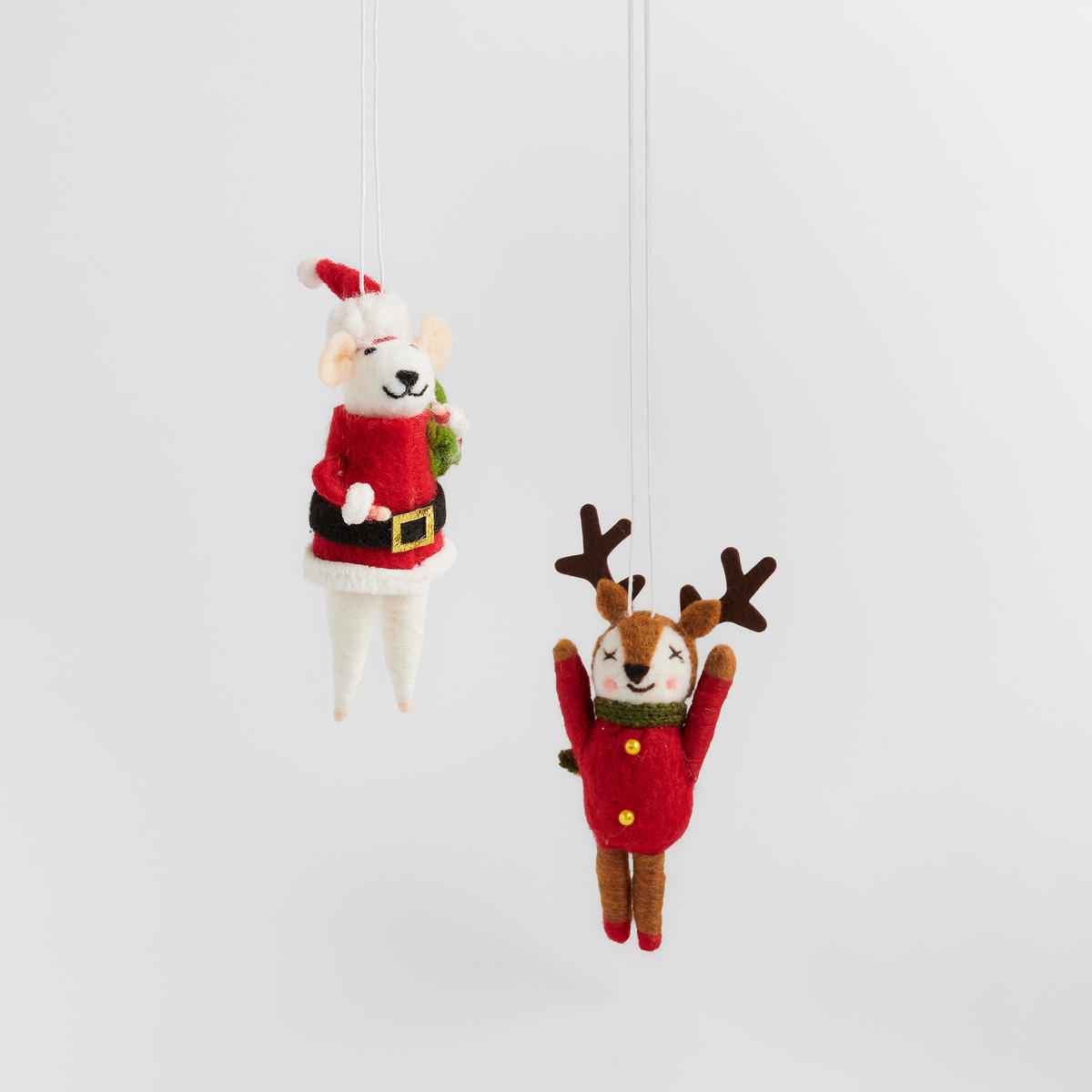 WEIHNACHTSDEKO Hängend RENIFERI, 9 x 16 cm, Braun, Christbaumschmuck, Weihnachtsbaumdekoration, Christmas, Xmas - Braun, Textil (9/6/16cm) - home&you