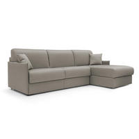 ECKSOFA RECHTS Evans - Taupe, Textil (272/96cm) - Divani.store
