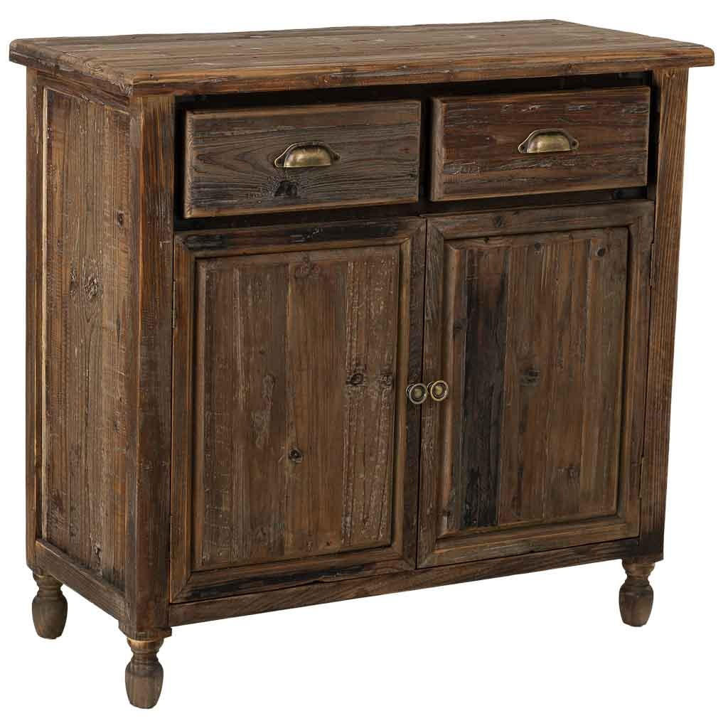 ANRICHTE mit 2 türen und 2 schubladen 90x40x85 cm - Braun, Holz (90/85/40cm) - Wanderlust