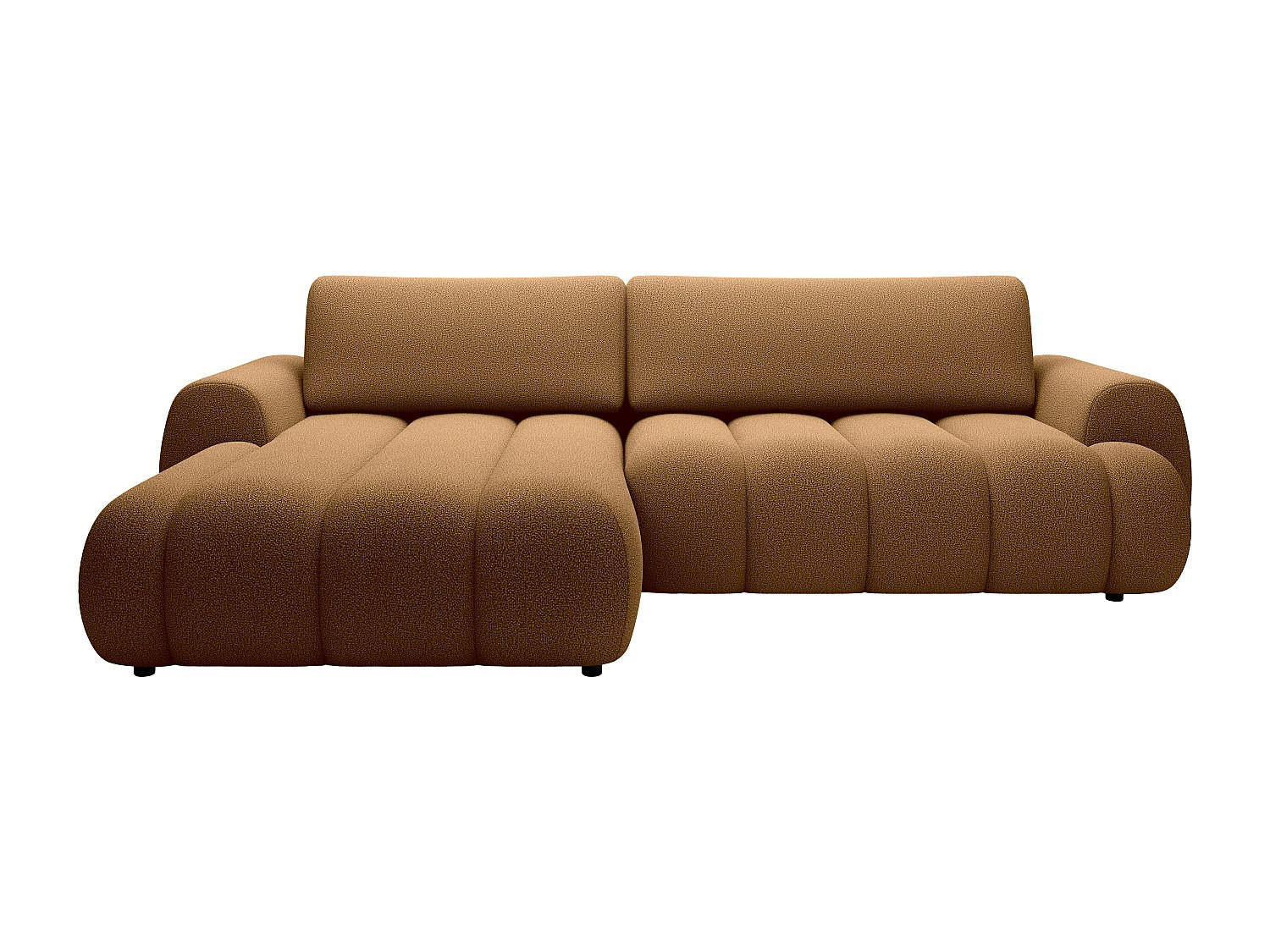 SCHLAFSOFA - 4 Personen - stoff - senffarben Fridora - Dunkelgelb, Textil (272/81/168cm) - Vente-Unique