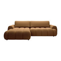 SCHLAFSOFA - 4 Personen - stoff - senffarben Fridora - Dunkelgelb, Textil (272/81/168cm) - Vente-Unique