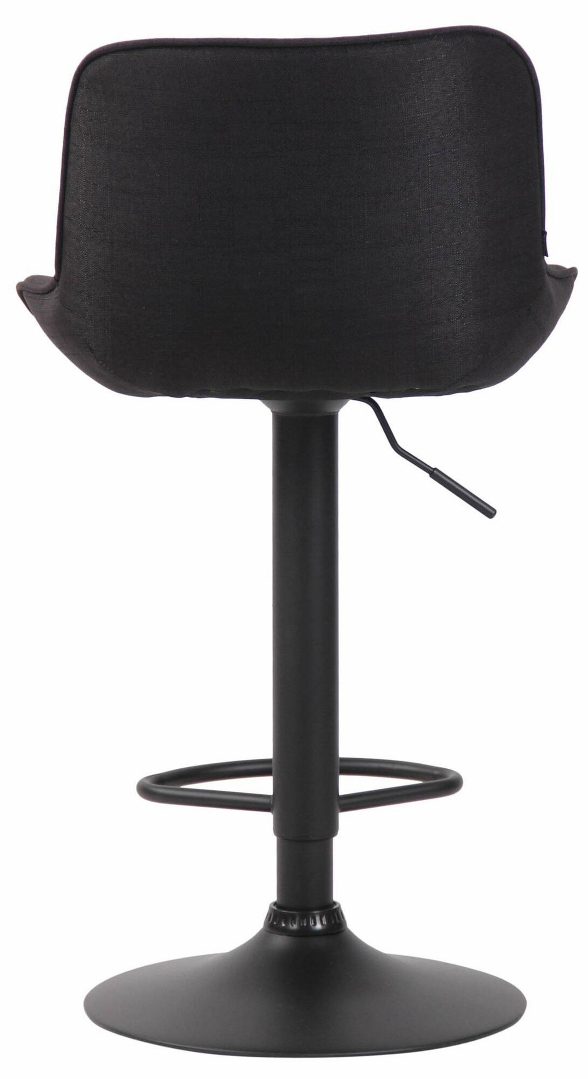 BARHOCKER 2er Set Stoff schwarz - Schwarz, Textil/Metall (50/86/50cm) - CLP