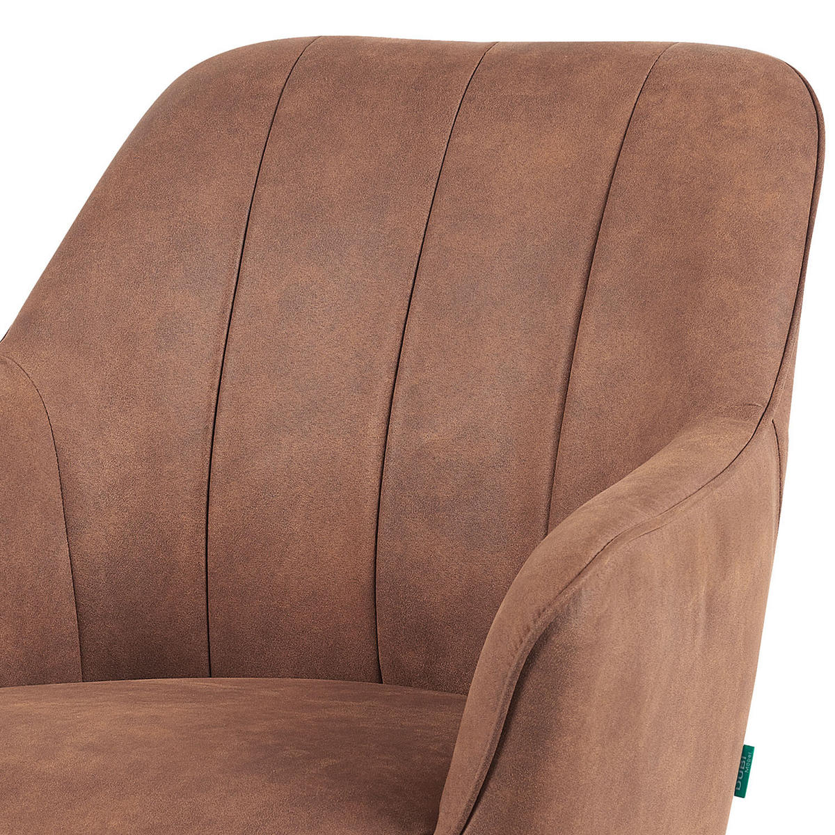 ESSZIMMERSTUHL Mika-Pia - Schwarz/Braun, Textil/Metall (60/87/65cm) - DUBI Möbel