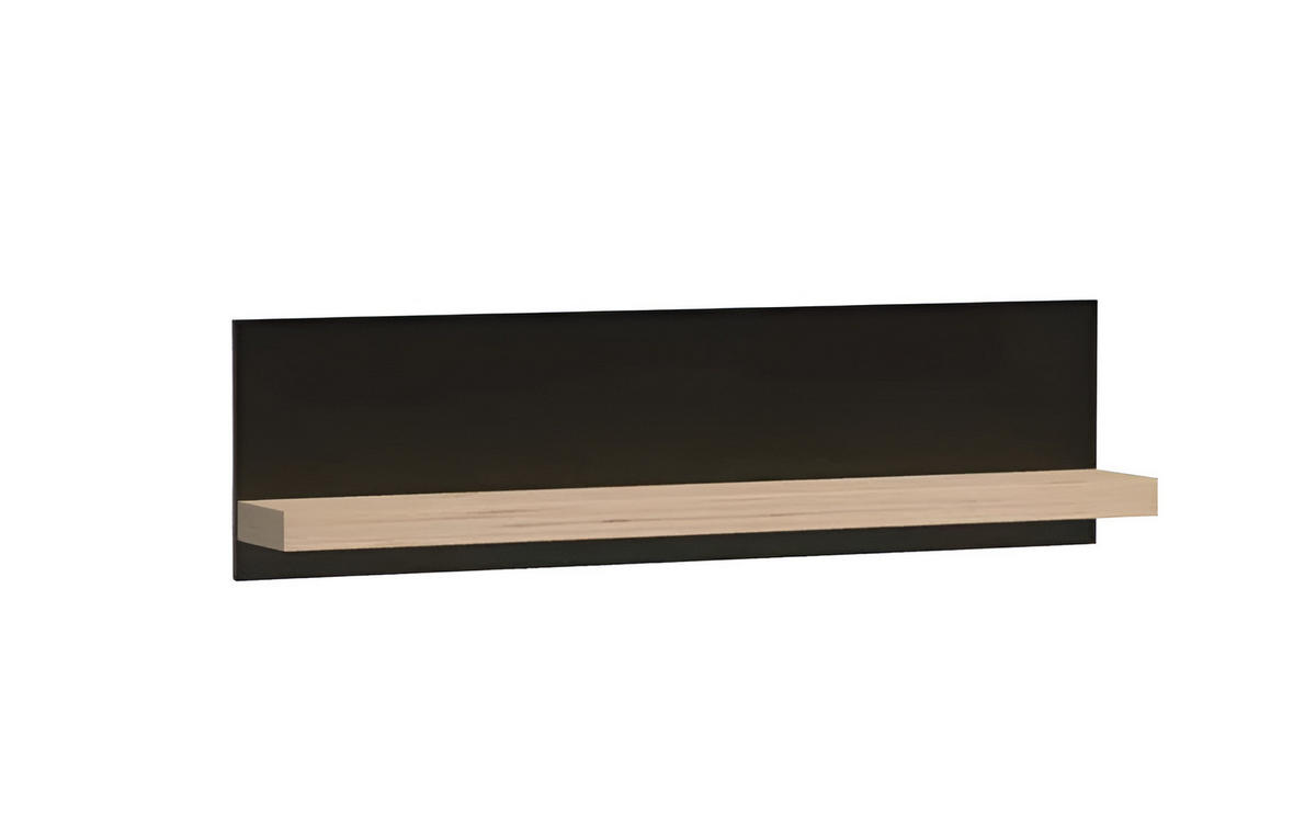 WANDREGAL CALI C-9 - Schwarz/Eiche Artisan, Holzwerkstoff (120/31/18cm) - Meblini