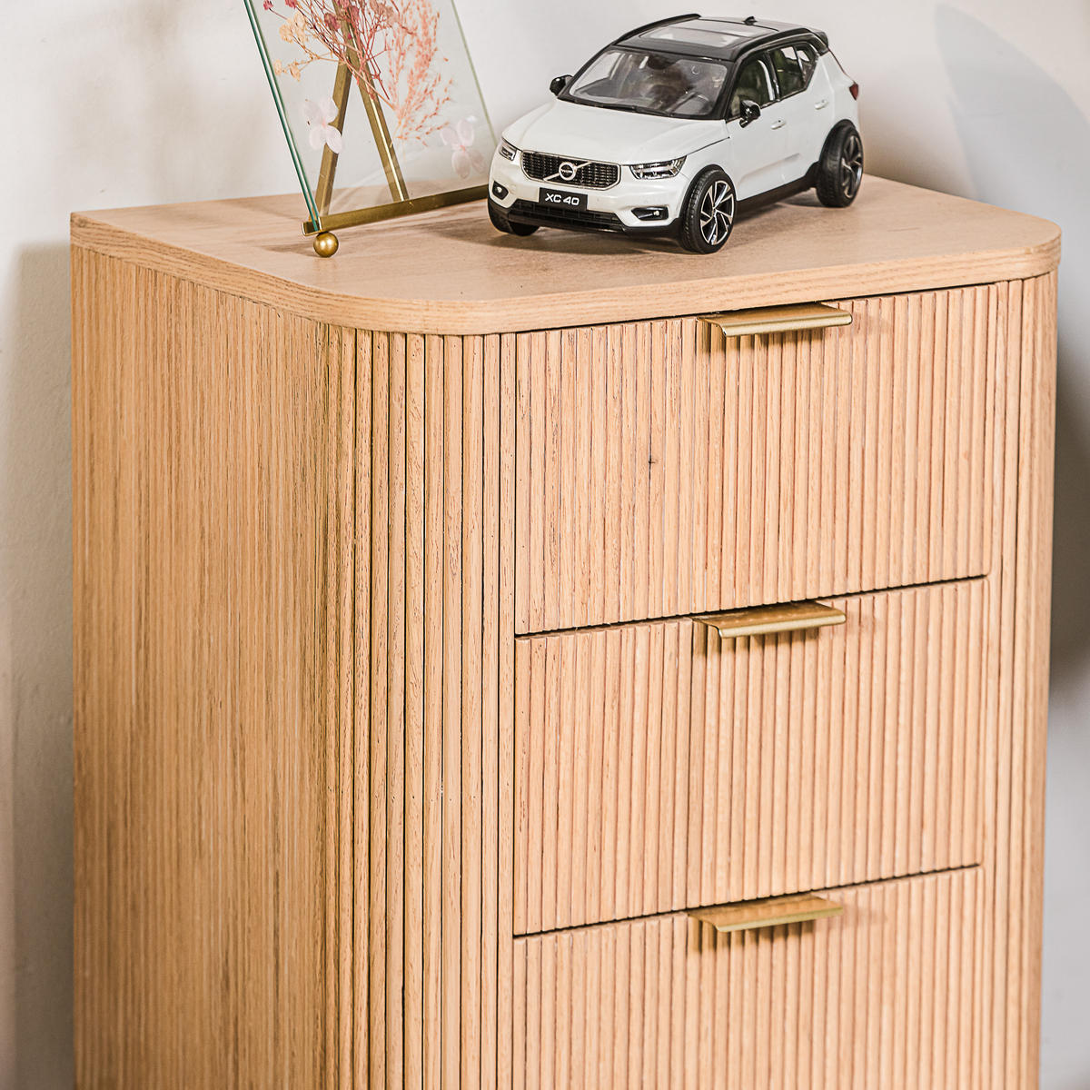 NACHTTISCH Rechteckig Braun 40 x 30 x 66 cm - Braun, Holz (40/66/30cm) - Nordlys