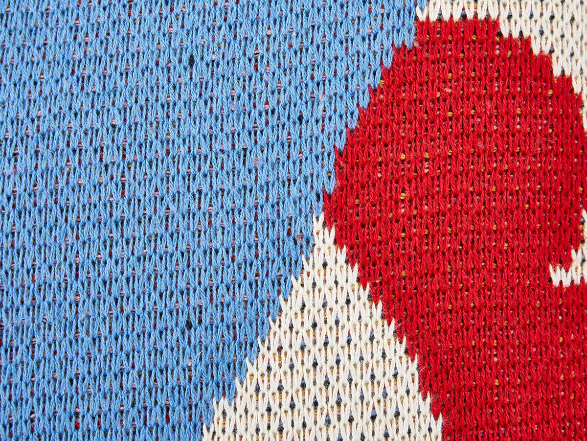 DEKOKISSEN 2er-Set Blau 45/45 cm Pashot - Blau/Gelb, Naturmaterialien (45/45cm) - Beliani