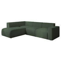 ECKSOFA ZAVO Feiner Mischstoff in Grün - Grün, Holzwerkstoff/Kunststoff (310/218cm) - Idohome