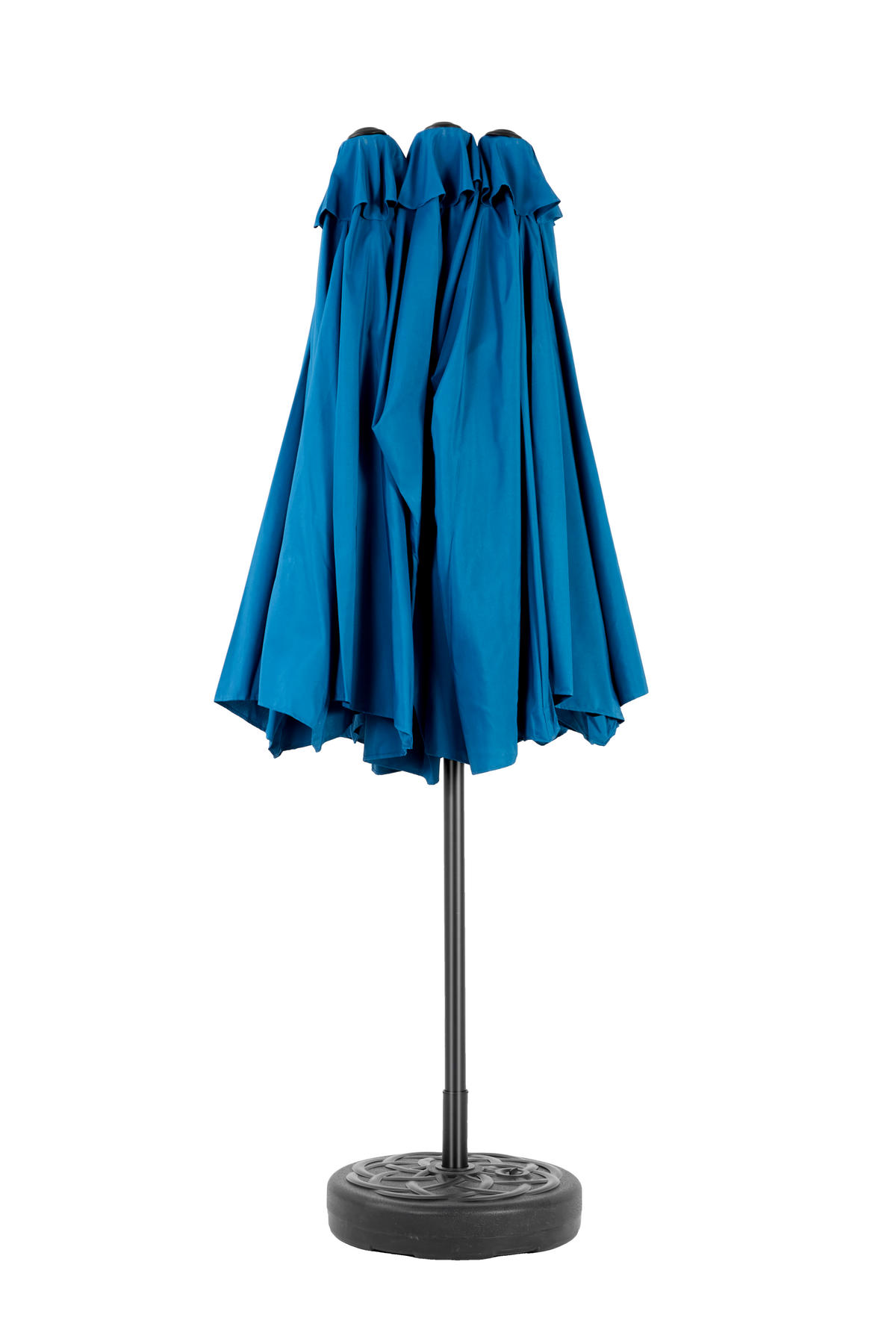 SONNENSCHIRM Doppel Rechteck dunkelblau - Blau, Metall (267/453cm) - ComfortXL