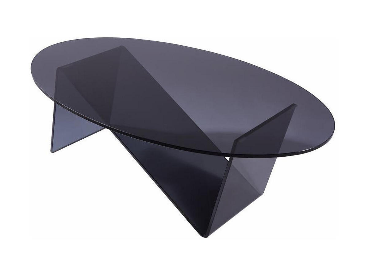 COUCHTISCH - Sicherheitsglas - Anthrazit - ELOWEN - Anthrazit, Glas (120/70/41cm) - Vente-Unique