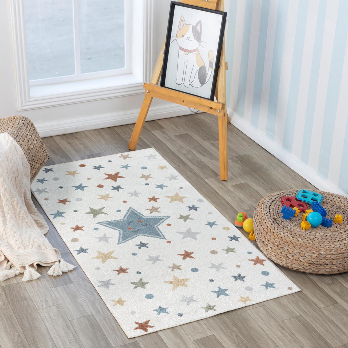 KINDERTEPPICH Maschinenwaschbar 80/150 cm Beige - Beige, Naturmaterialien/Textil (80/150cm) - LIVABLISS