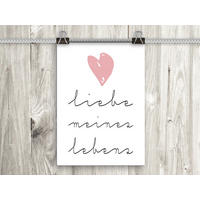 POSTER DIN A4 21x29,7 cm Spruch romantisch Liebe - Weiß, Papier (21/29.7/2cm) - artissimo