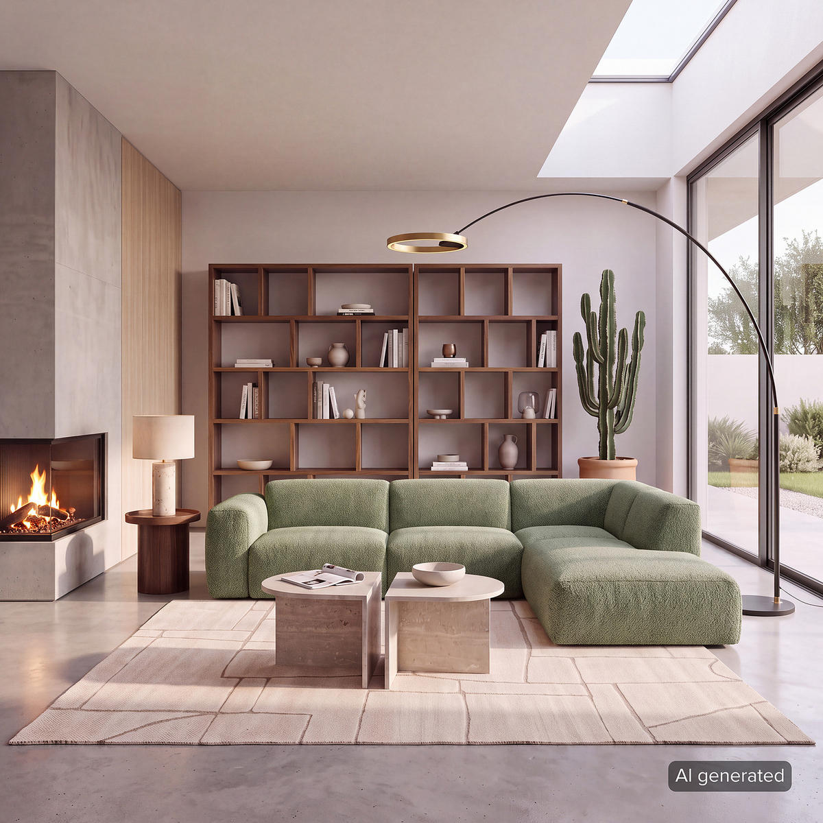 3-SITZER ECKSOFA mit Recamiere - Schwarz/Grün, Kunststoff/Textil (295/231cm) - home24