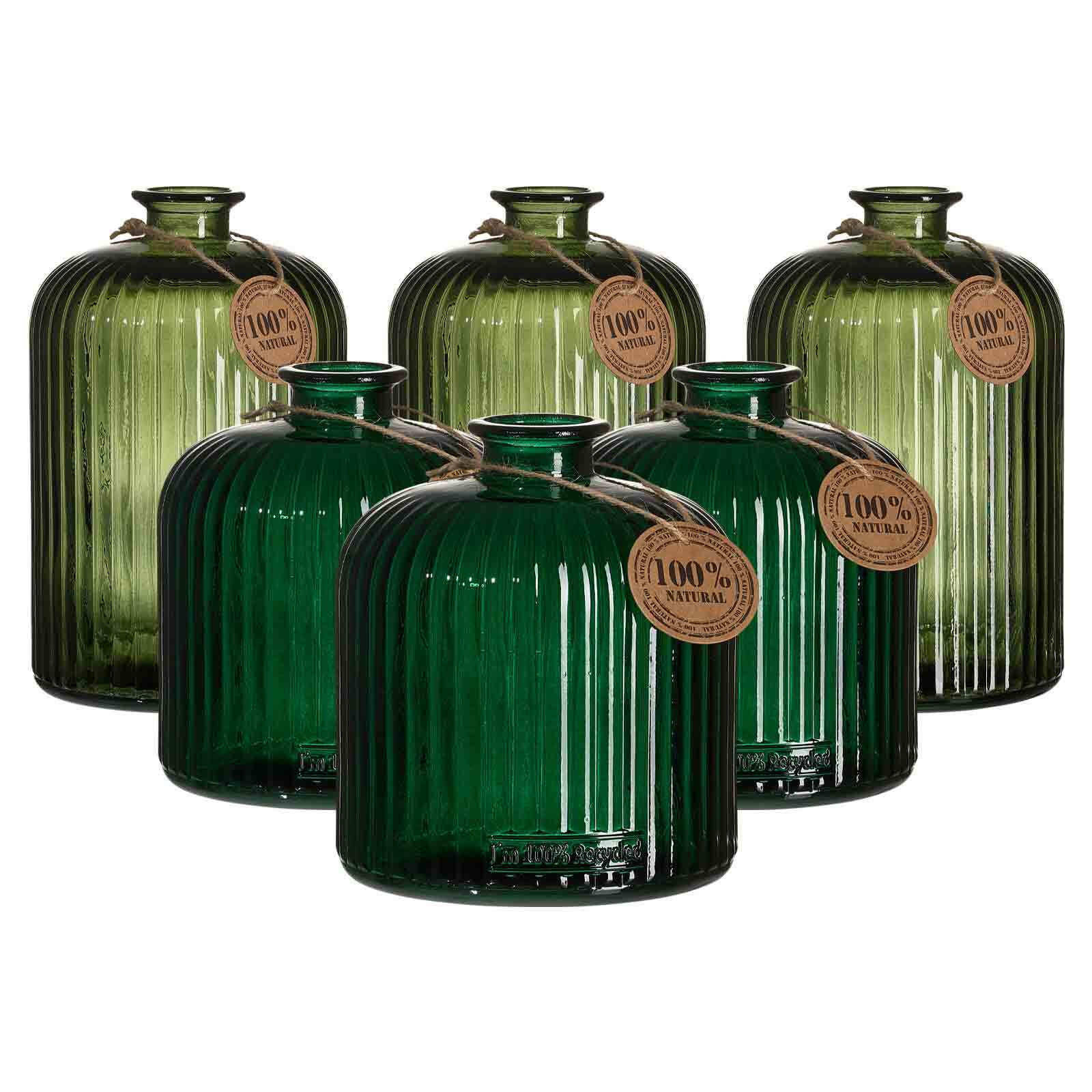 VASEN Guyana Stripes grün 6er Set - Grün, Glas (1cm) - Ritzenhoff Breker