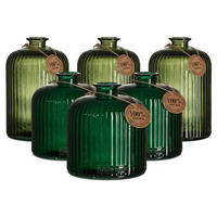 VASEN Guyana Stripes grün 6er Set - Grün, Glas (1cm) - Ritzenhoff Breker