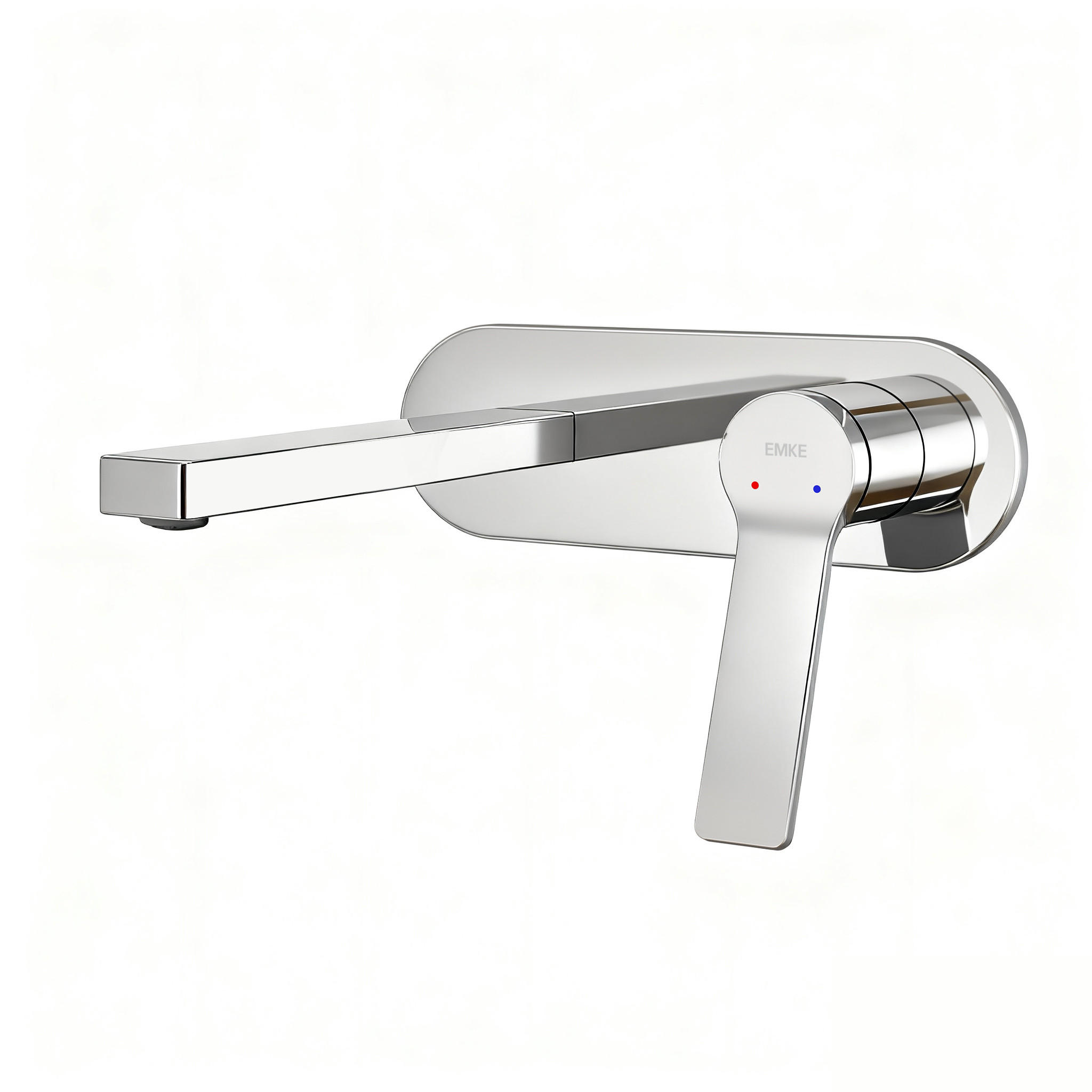 WASCHTISCHARMATUR mit Luftsprudler Messing verchromt - Chromfarben, Metall (21/7/28.8cm) - EMKE