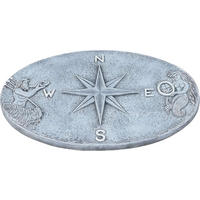 STEINFIGUR Wandrelief Meer Il Mare frostfest massiver Steinguss - Grau, Stein (35/3/22cm) - stoneandstyle