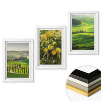 WANDBILDER 3er-Set - 20x30 cm Weißer Rahmen - Italienische Zitrusfrüchte und Hügel - Weiß, Kunststoff (20/30cm) - ArtPrintCave