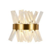 WANDLEUCHTE Ivanna, Gold / Messing, 28cm - Goldfarben, Glas (25/28/15cm) - KOSILUM