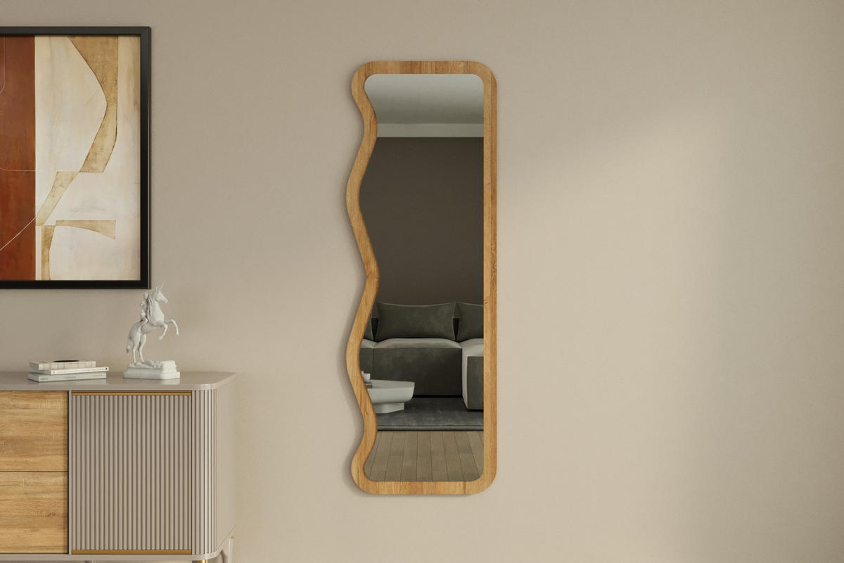 STANDSPIEGEL ALES BEIGE OS 91195 - Beige, Holzwerkstoff (50/160/2cm) - moebel17