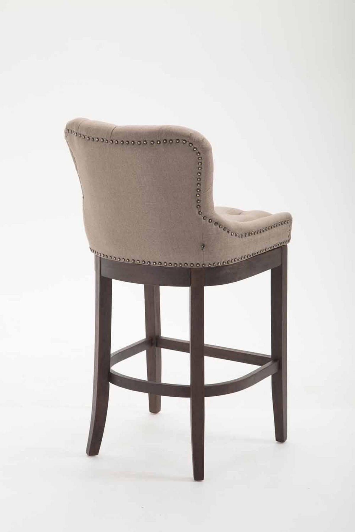 BARHOCKER 2er Set Stoff Taupe - Taupe, Holz/Textil (55/109/57cm) - CLP