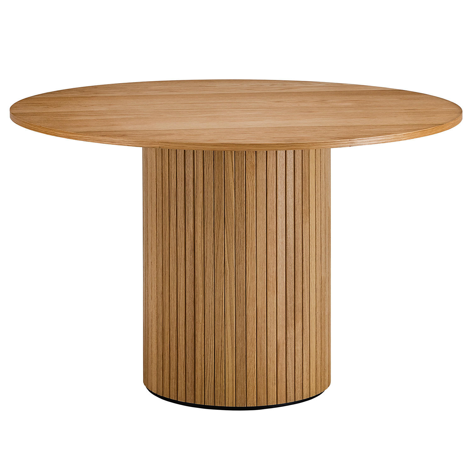 ESSTISCH - MDF / Eisen - Eichefarben, Holzwerkstoff/Metall (120/120/75cm) - home24