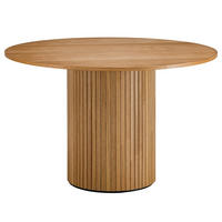 ESSTISCH - MDF / Eisen - Eichefarben, Holzwerkstoff/Metall (120/120/75cm) - home24
