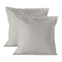 KISSENBEZUG basic 60x60 cm (x2) grau - Grau, Textil (60/60cm) - Happy Friday