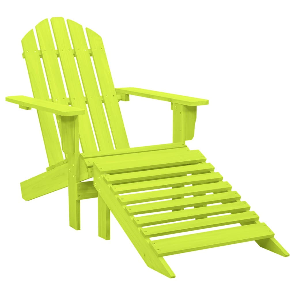 furnicato Adirondack-Gartenstuhl Grün 70x88.5x70 cm