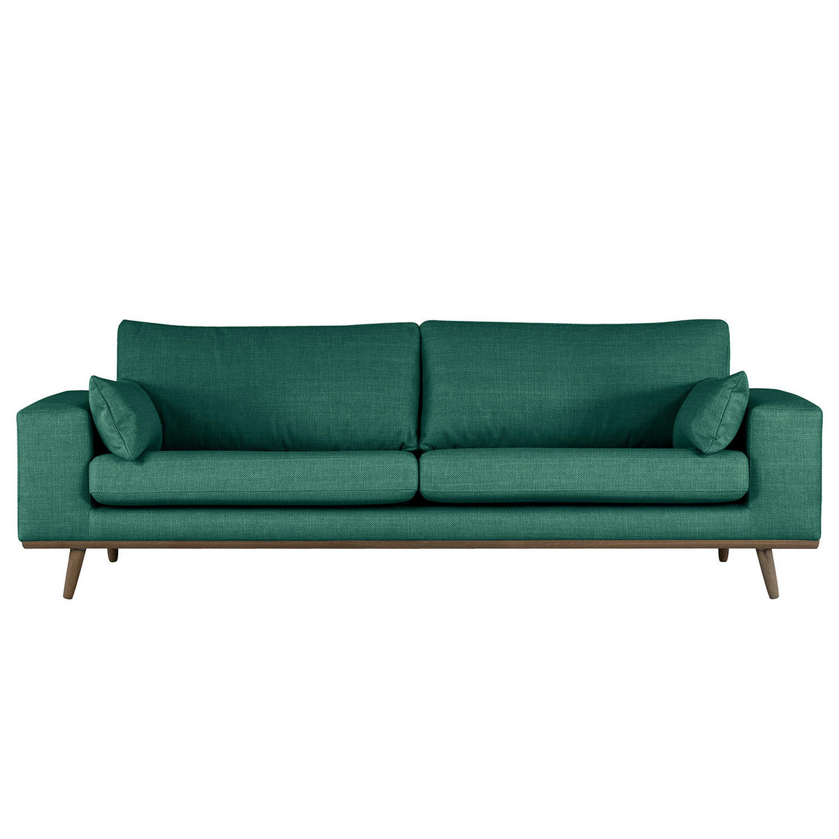 3-SITZER SOFA - Dunkelgrün, Textil (237/81/88cm) - home24