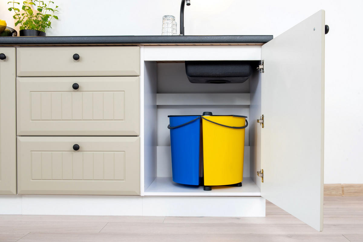 KÜCHENZEILE KS1-G300 - Arvion - Strapazierfähig mit modernem Flair - Kaschmir, Holz/Holzwerkstoff (300/249.3/56cm) - ROYAL24_MARKT