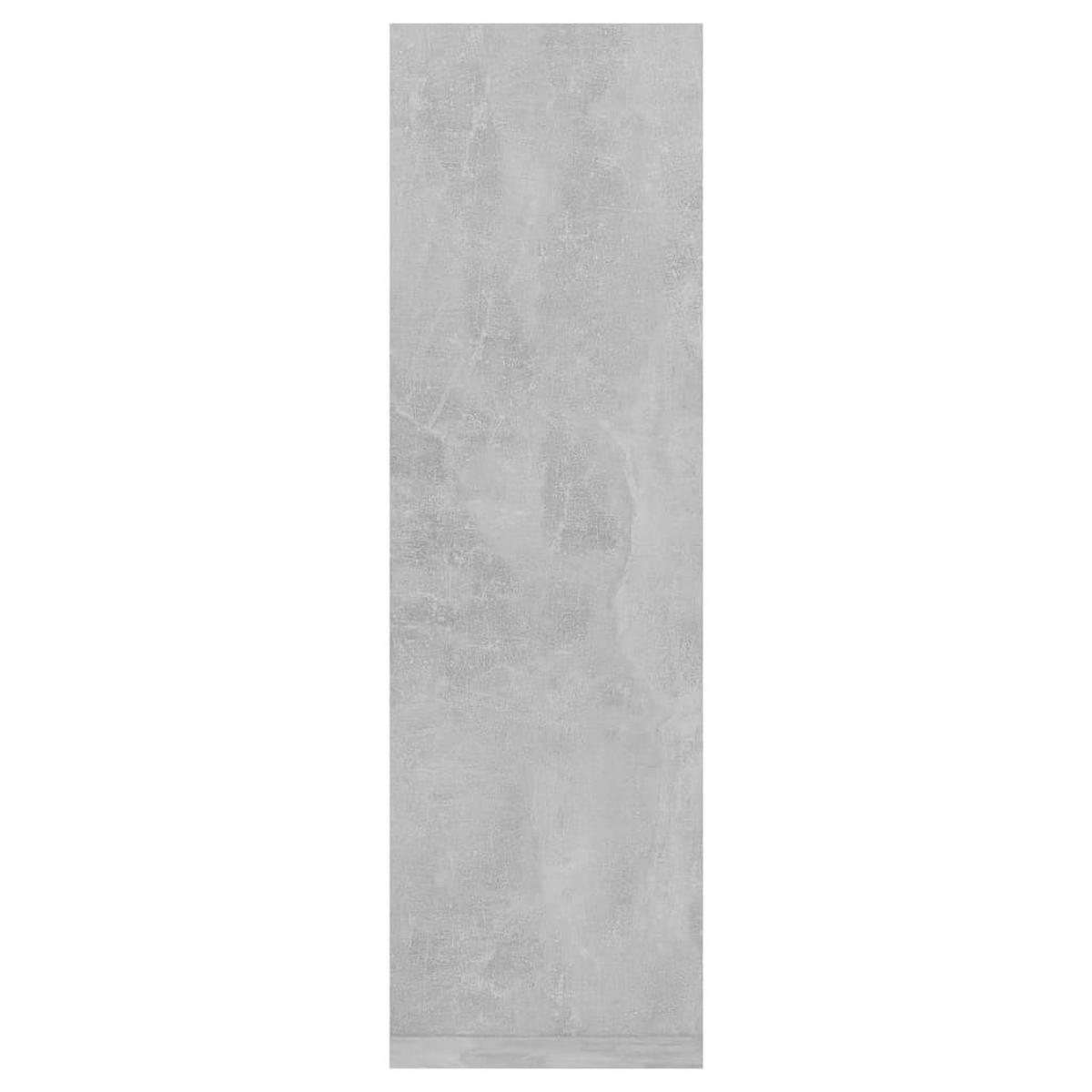 WANDREGALSET L-Form 2-teilig 50/15/50 cm aus Holzwerkstoff Betongrau - Grau, Holz (50/50/15cm) - vidaXL