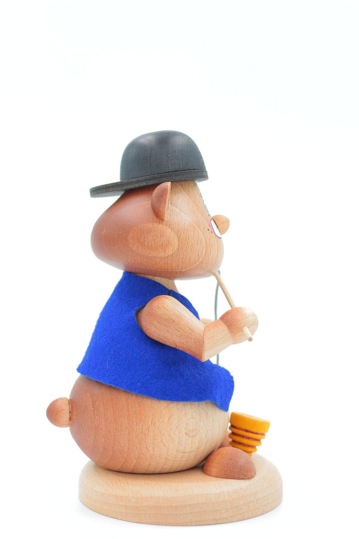 RAUCHFIGUR Hamster Kind spielend 13 cm - Multicolor, Holz (8/13/0.1cm)