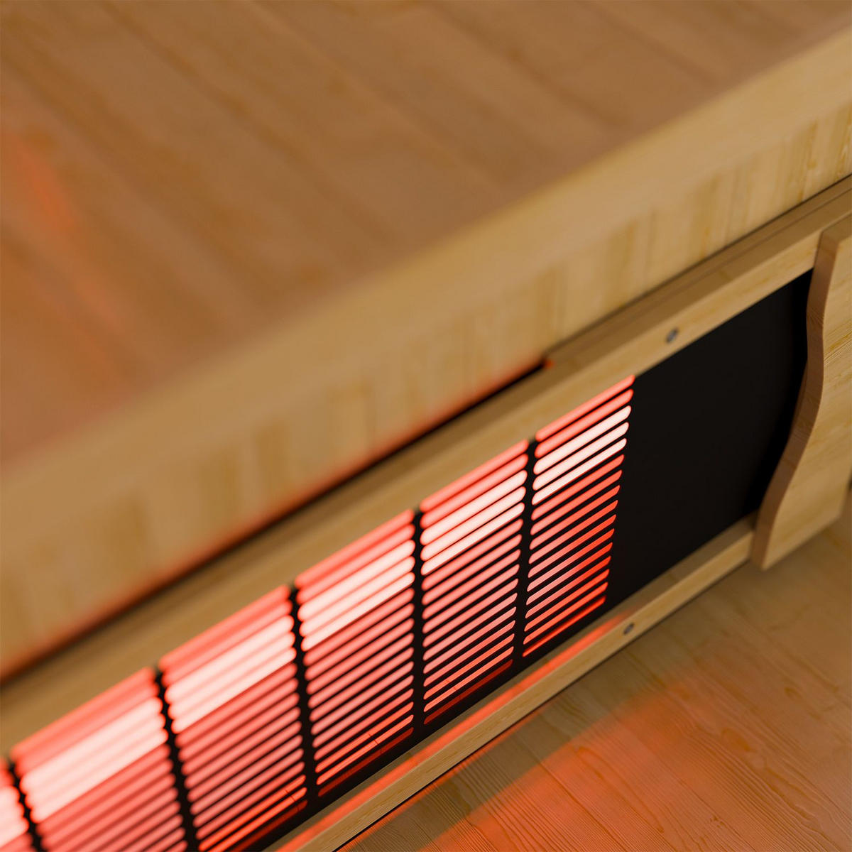 INFRAROTKABINE Göteborg mit Vollspektrumstrahlern - Naturfarben, Holz (90/190/90cm) - Artsauna