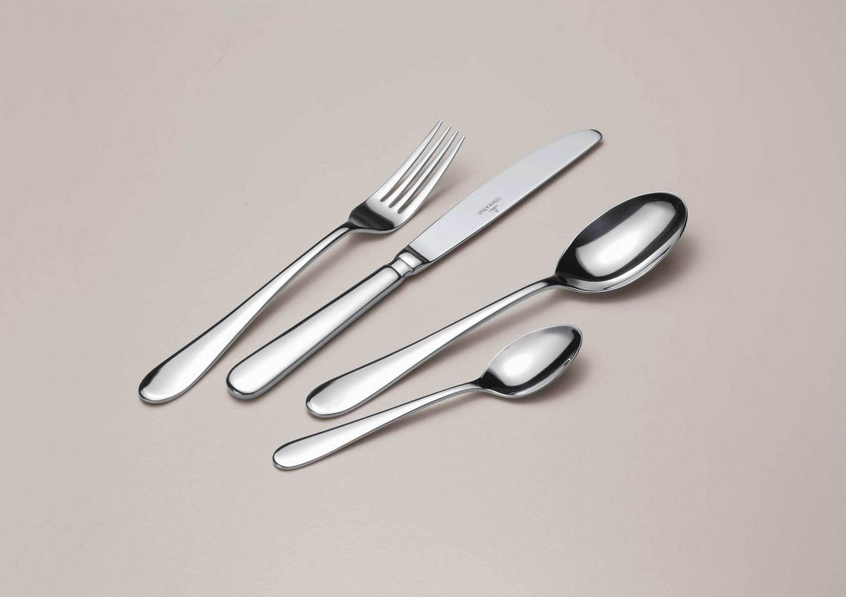 TAFELBESTECK Oscar silber 24er Set - Silberfarben, Metall - Villeroy & Boch