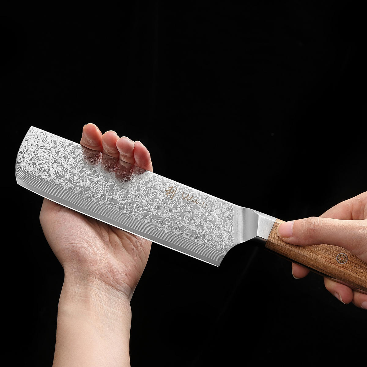 NAKIRIMESSER 17,5 cm - Braun, Metall (31cm) - Wakoli