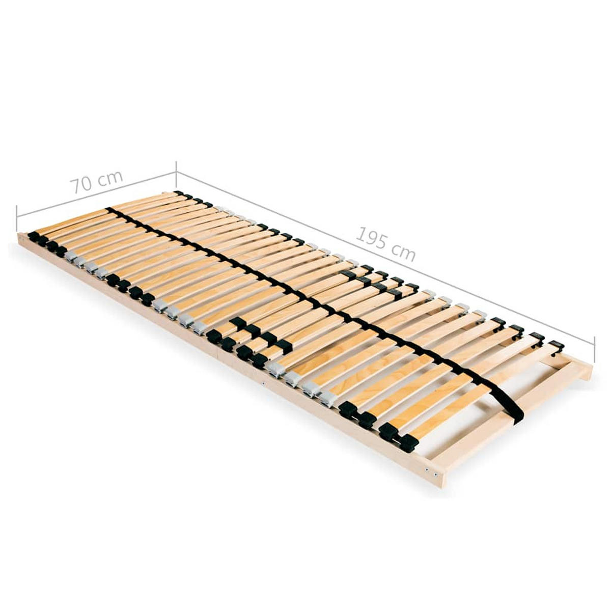 BETT Godfrey 70/195 cm - Braun, Holzwerkstoff (70/190cm) - Nettlife