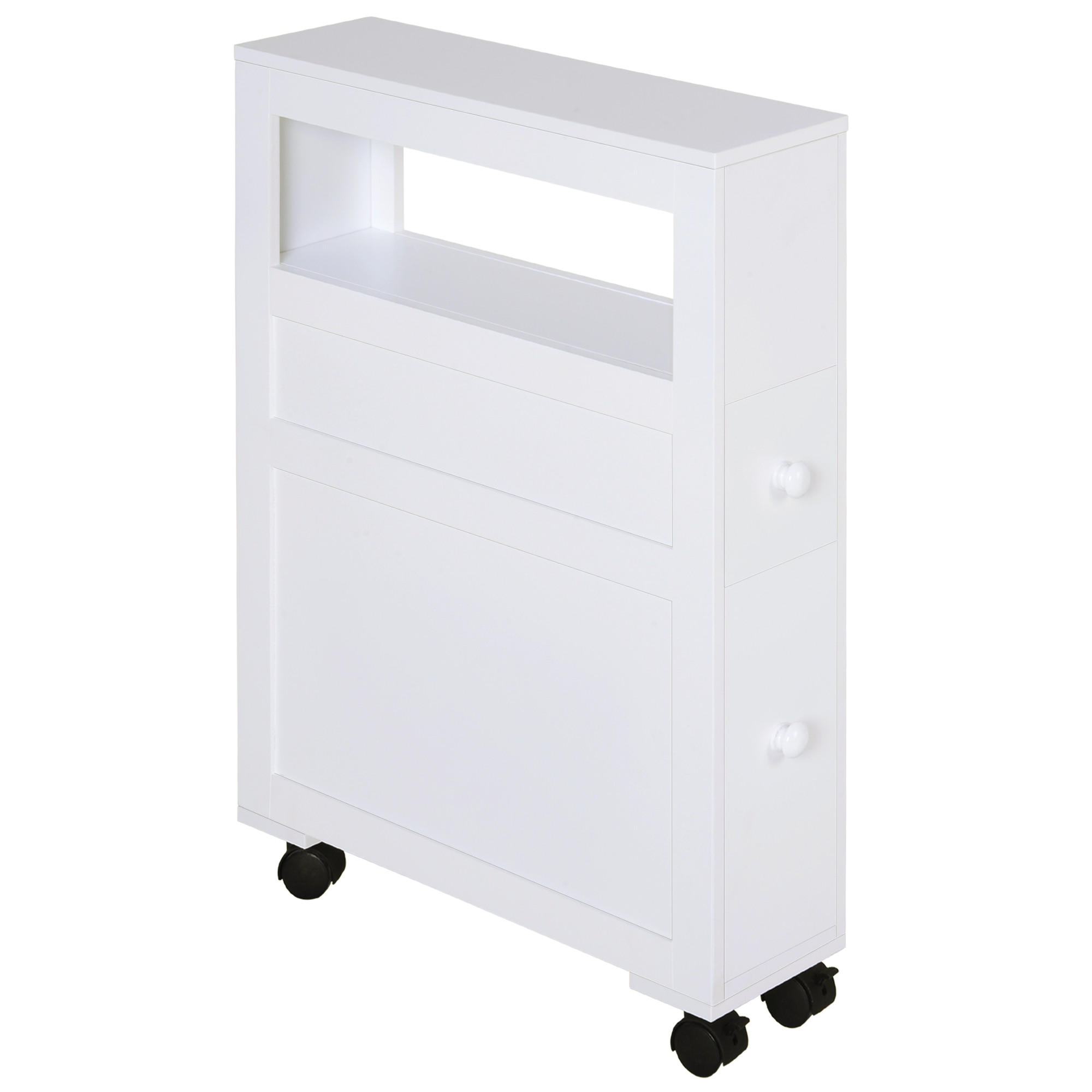 BADSCHRANK Weiß 16/52/71,5 cm - Weiß, Holzwerkstoff (52/71.5/16cm) - PANGIVO