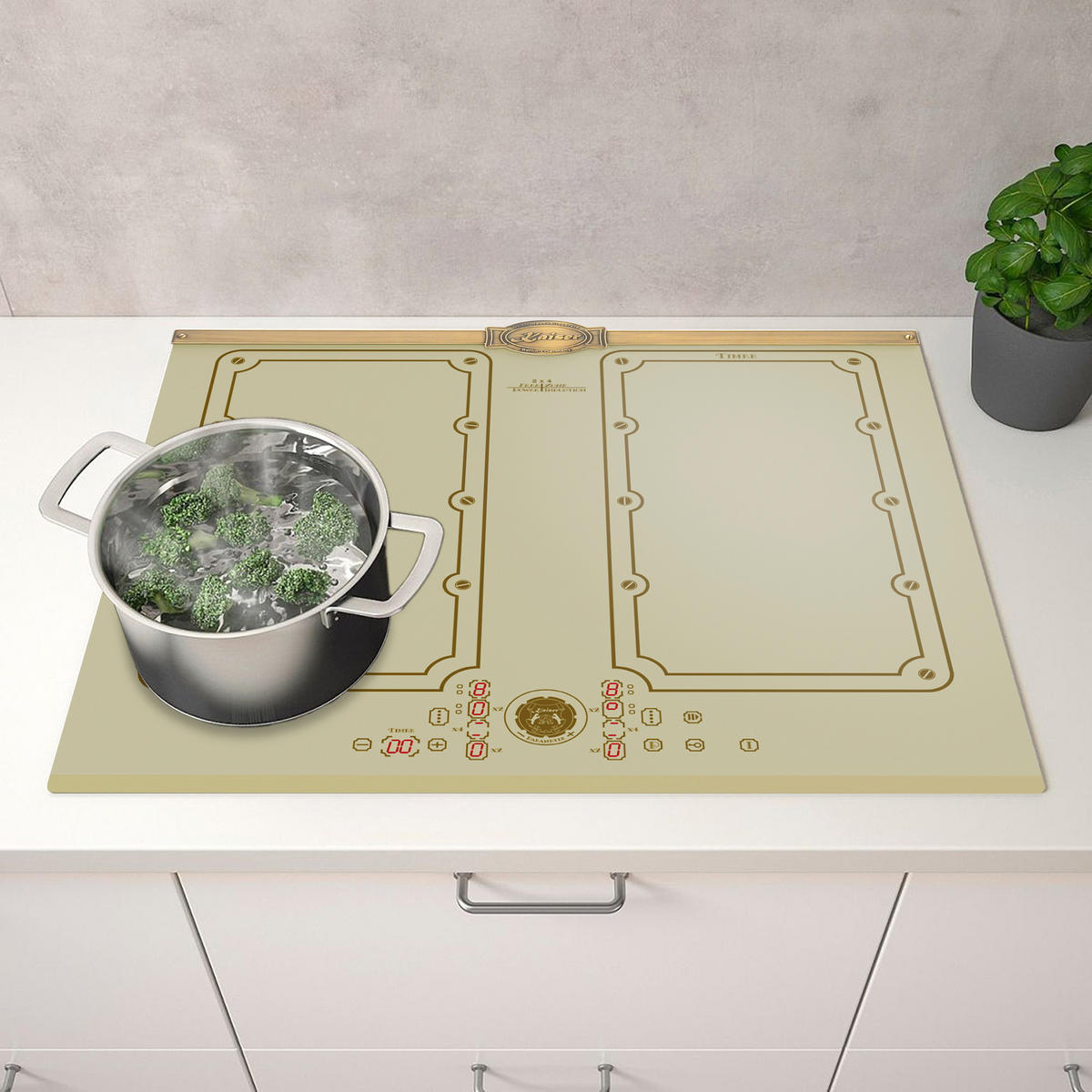 INDUKTIONSKOCHFELD - Beige, Keramik (59/5.5/52cm) - Kaiser Küchengeräte