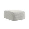 POUF Chenille Stoff Grau - Hellgrau/Schwarz, Holzwerkstoff/Kunststoff (72/42/94cm) - Makamii