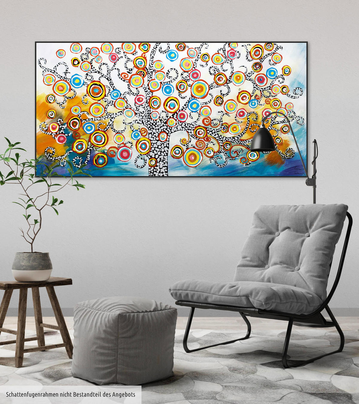 ÖLGEMÄLDE 120/60 cm - Multicolor, Holz/Textil (1.8/60cm) - KUNSTLOFT