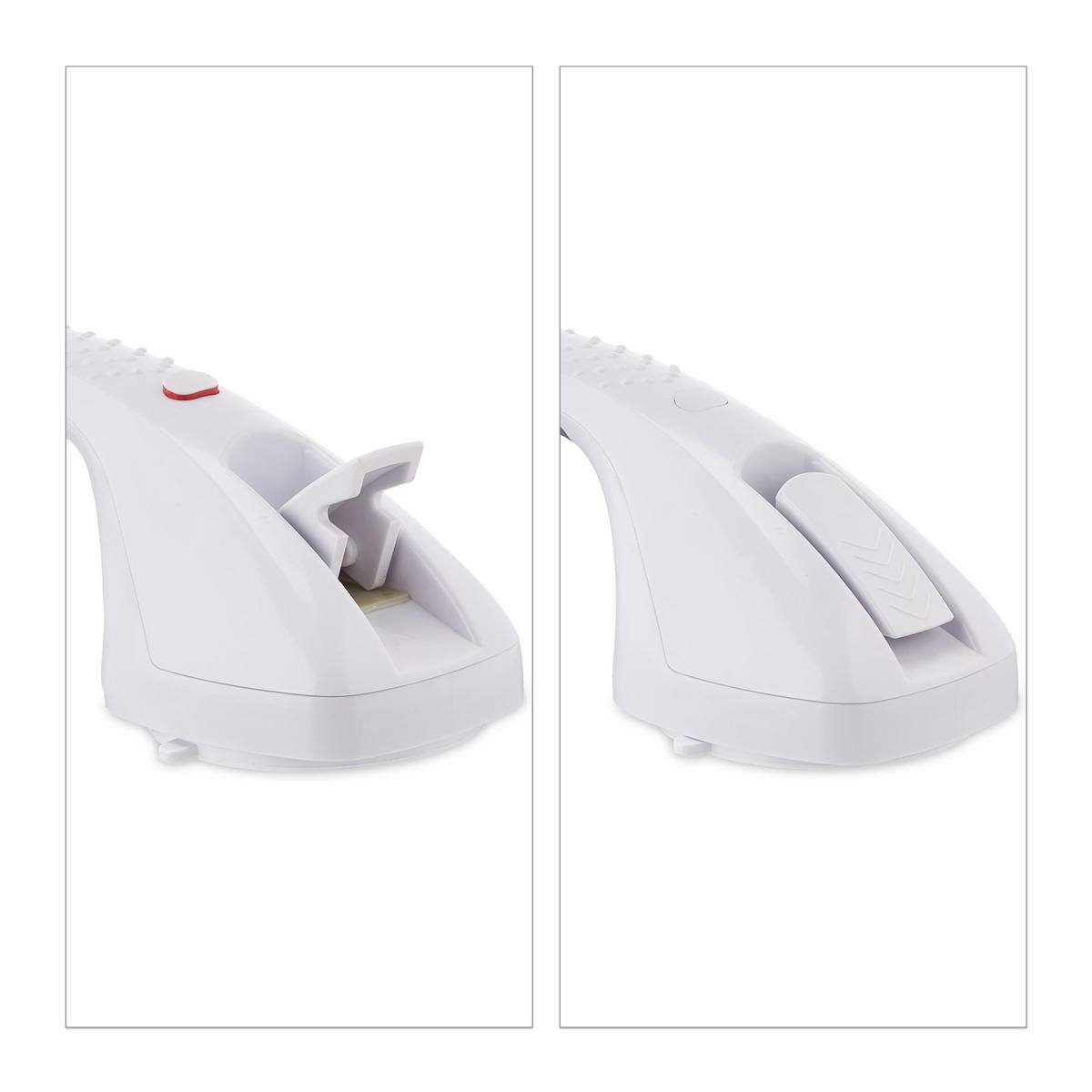 HALTEGRIFF Saugnapf - Weiß, Kunststoff (10.5/40/10cm) - Relaxdays