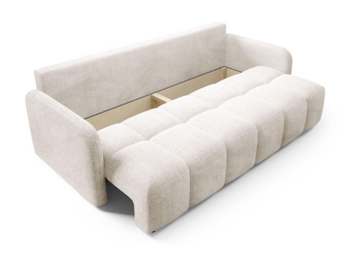 SOFA Cremona 14 KUBI Ausziehbar Mit Bequemem Sitz - Beige, Textil (218/90/88cm) - Sepro Meble