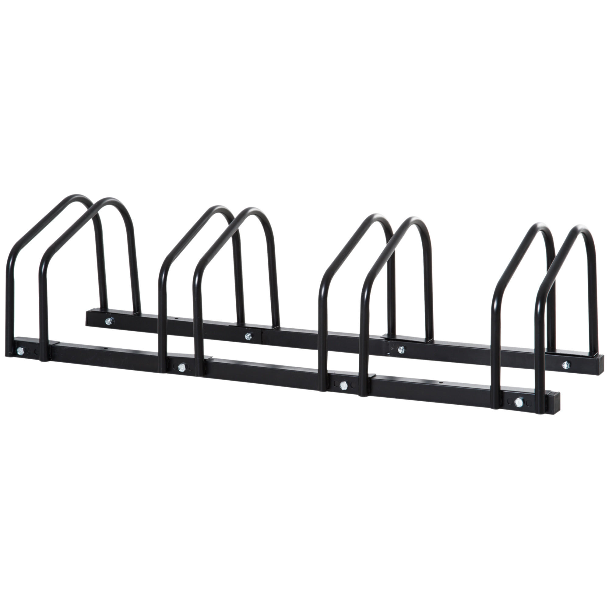 FAHRRADSTÄNDER, Stahl, Schwarz, 110x33x27cm - Schwarz, Metall (33/27/110cm) - HOMCOM