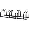 FAHRRADSTÄNDER, Stahl, Schwarz, 110x33x27cm - Schwarz, Metall (33/27/110cm) - HOMCOM