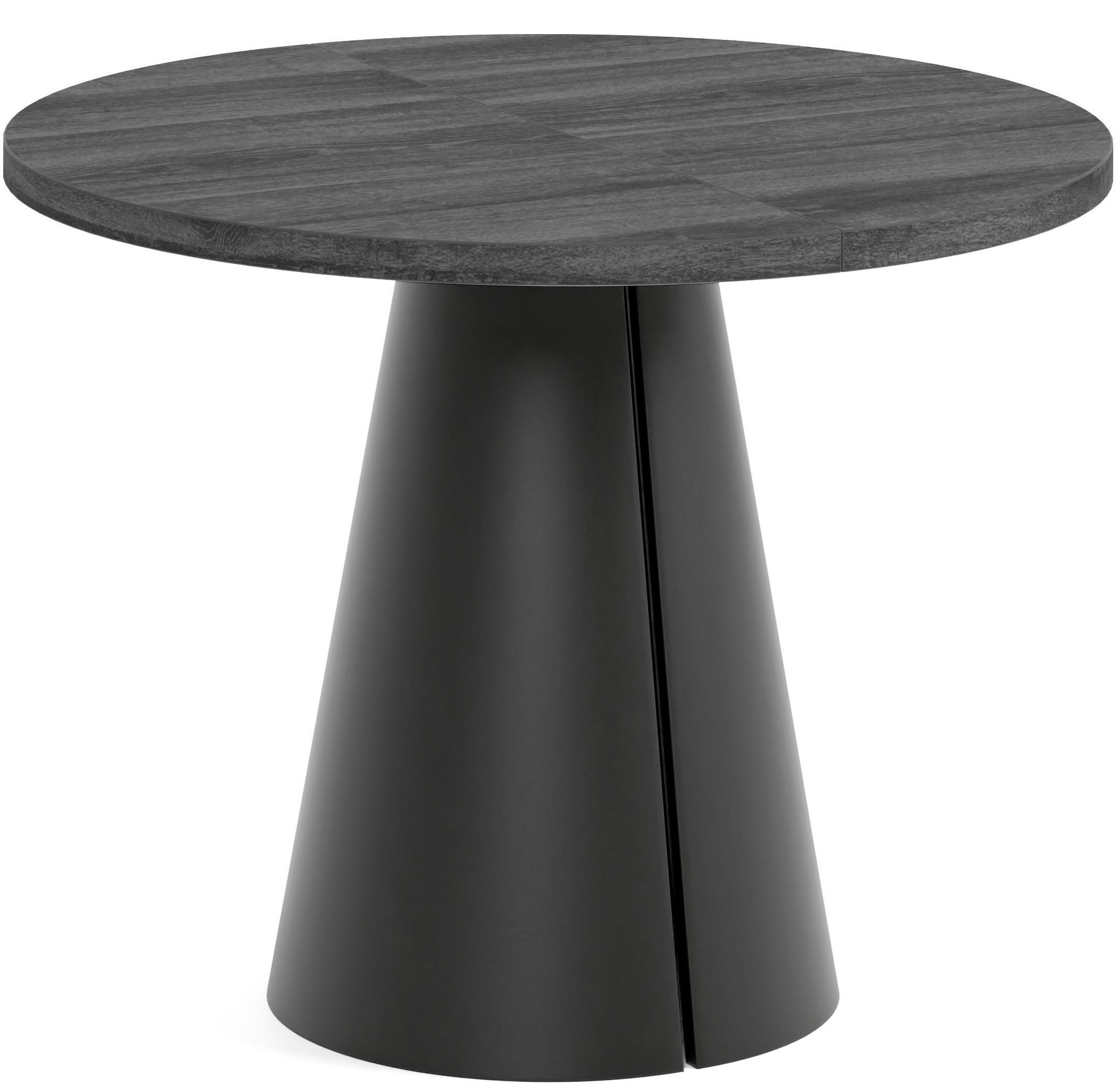 TISCH Schwarz ALMA Ausziehbar 100/176 cm - Schwarz, Holzwerkstoff (2/100/76cm) - Sepro Meble