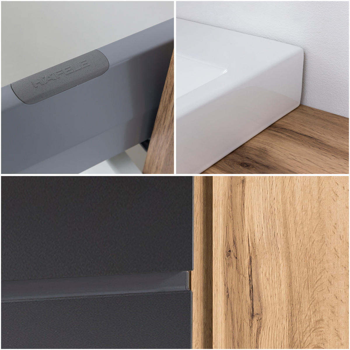 WASCHTISCH Vasto-03 - Braun/Grau, Holzwerkstoff (105/66/47cm) - Lomado