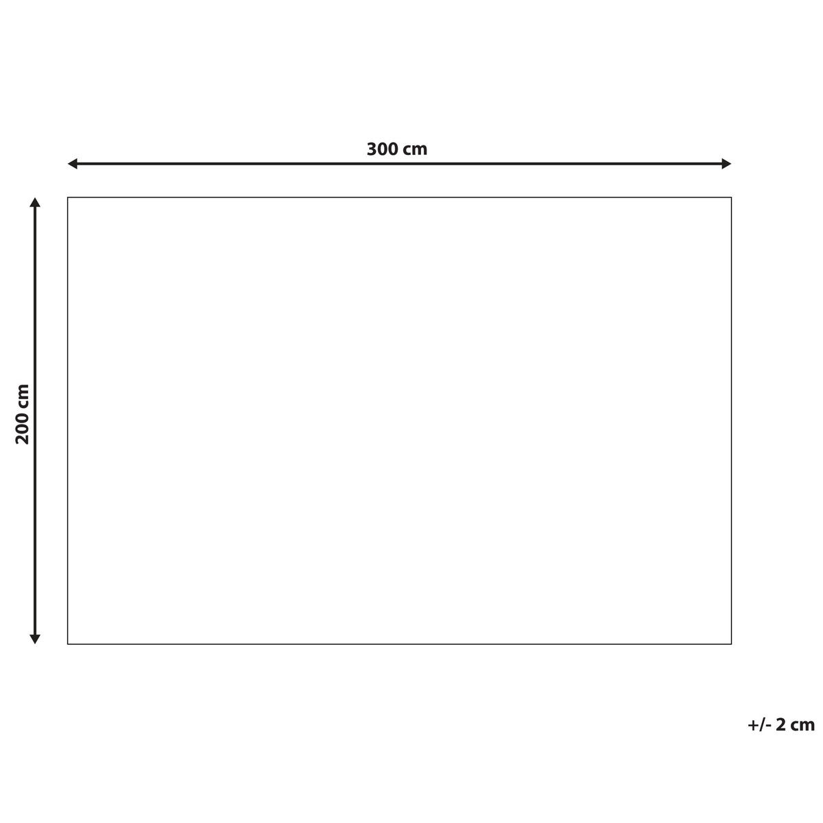 KURZFLOR-TEPPICH Beige 200/300 cm Dagari - Beige, Textil (200/300cm) - Beliani