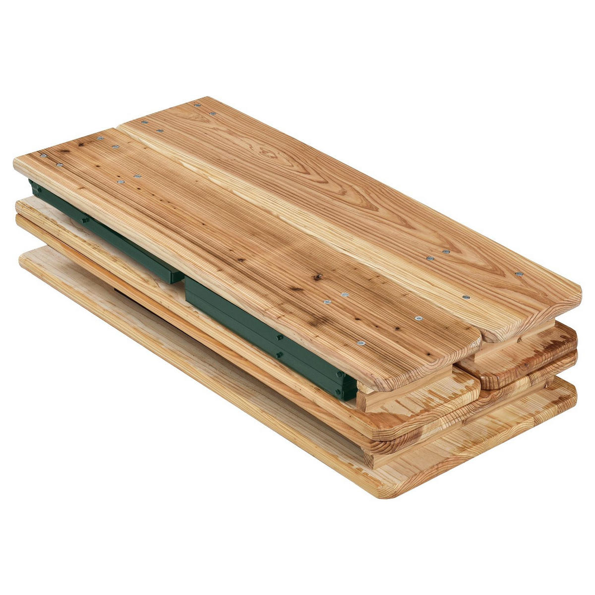 BIERZELTGARNITUR Passau 3-tlg. - Braun, Holz/Metall - Juskys